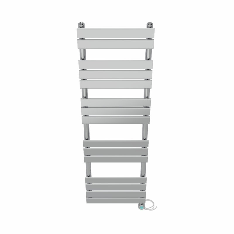 Flat Panel Towel Rail Heated Towel Rails, Chrome, 160cm H x 45cm W x 6.2cm D