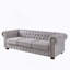 Canapé Chesterfield en tissu de lin-114124457