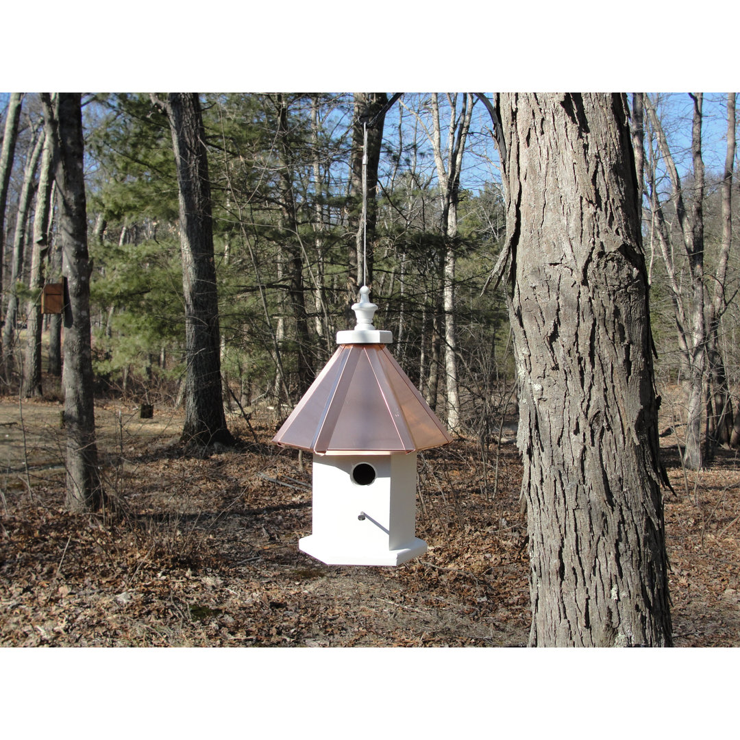 Almar 16'' H x 11'' W x 11'' D Hanging Birdhouse Charlton Home® 