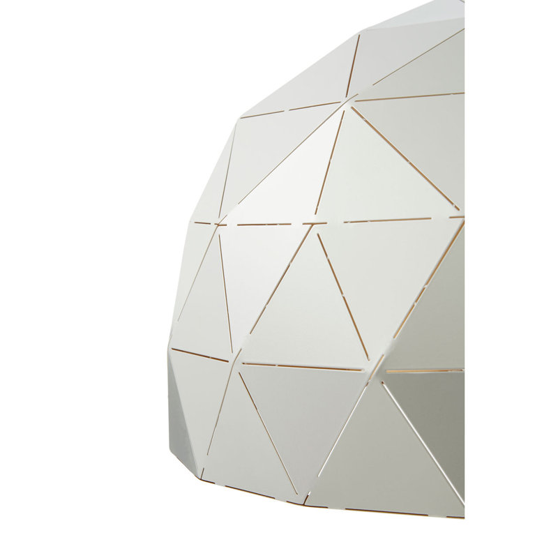 Cosima 1 - Light Single Pendant, Black, Silver/Gold, 37cm H x 40cm W x 40cm D