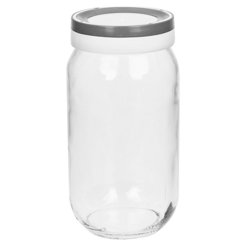 Glass Jar - Set of 3, 14cm H x 9cm W x 9cm D