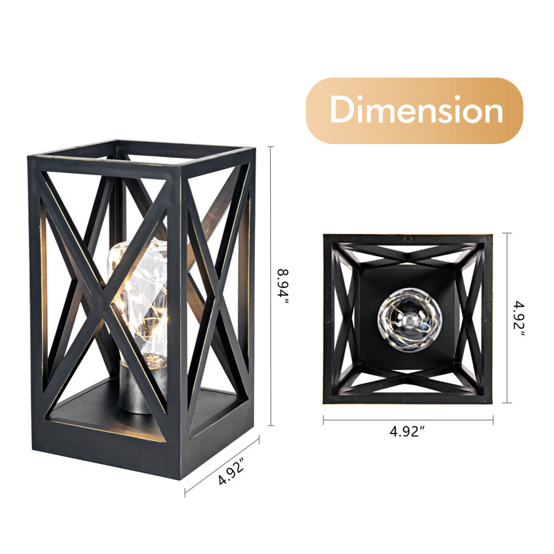 Gypsey Table Lamp, Black