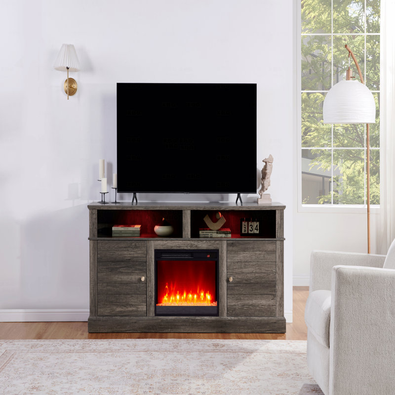 Console 70 po avec foyer et chauffage