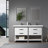 Dowell 60.9'' Rectangular Drop-In Double Bathroom Vanity Top with Overflow-74367427-74367428