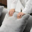 Conception simple en flanelle courbée grise, délicate, idéale pour lire seul dans un salon, gris, confortable-23341077