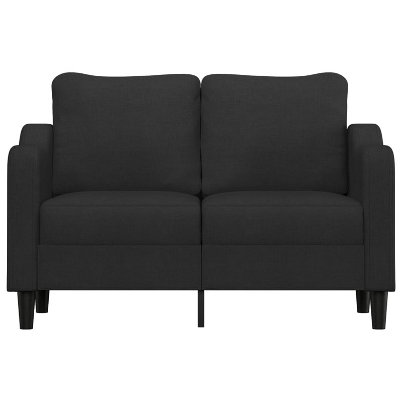 Botan Upholstered Sofa, Black 100% Polyester, 31.5" H x 47.2" W x 30.3" D