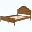 Grand lit plateforme en bois avec tête de lit arquée-972385093-972385094