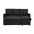 Kevon Charcoal L-Shaped Sectional Sofa With Sleeper
