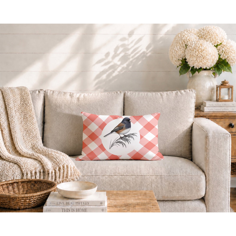 Coussin intérieur / extérieur Junco, 25 x 18, Pêche