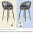  Olvina 29'' Modern Velvet Swivel Upholstered Bar Stool with Metal Frame-1945293366