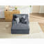 Canapé-lit convertible surdimensionné avec dossier réglable et poche de rangement, canapé-lit modulaire en peluche rayé pour une utilisation multi-scènes