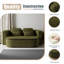 Canapé-lit pliable 75 po 2-en-1, canapé-lit convertible en mousse avec couverture multifonctionnelle, canapé-lit pliant en chenille, canapé-lit pour salon-2040984296