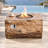 Dangelo Rectangle Stone Propane Smokeless Fire Pit Table-83571200