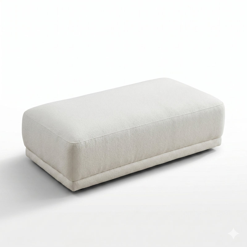 Repose-pieds Blanaid Chic Boucle