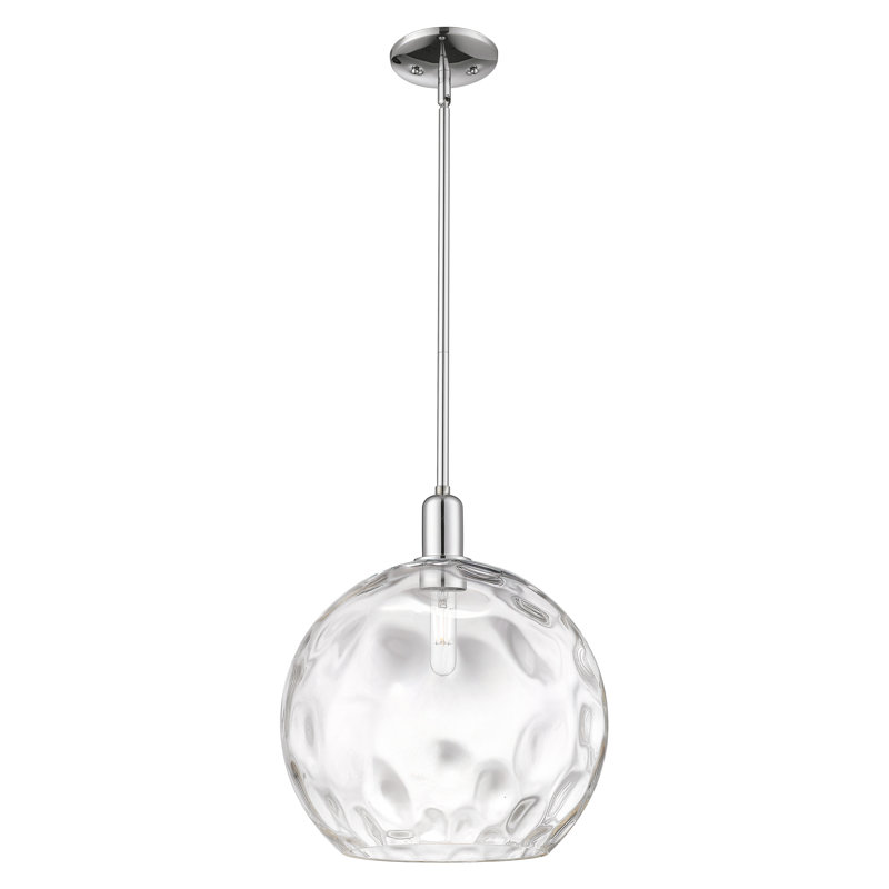 Mini-luminaire suspendu 1 lumière Arcadia - Sevier, Chrome poli, H 12,13 po x l 13 po x P 13 po