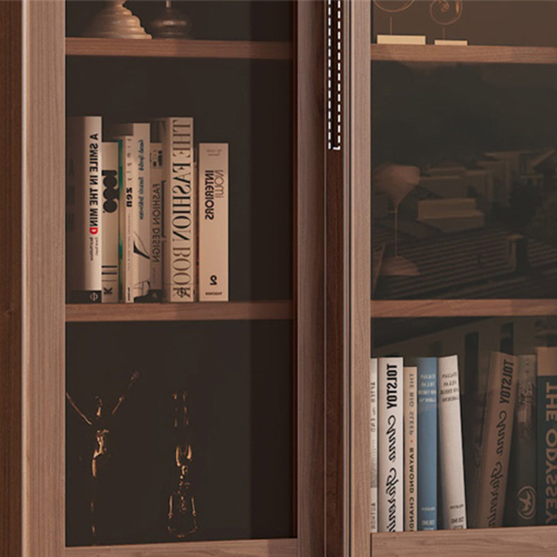 High quality black walnut bookcase