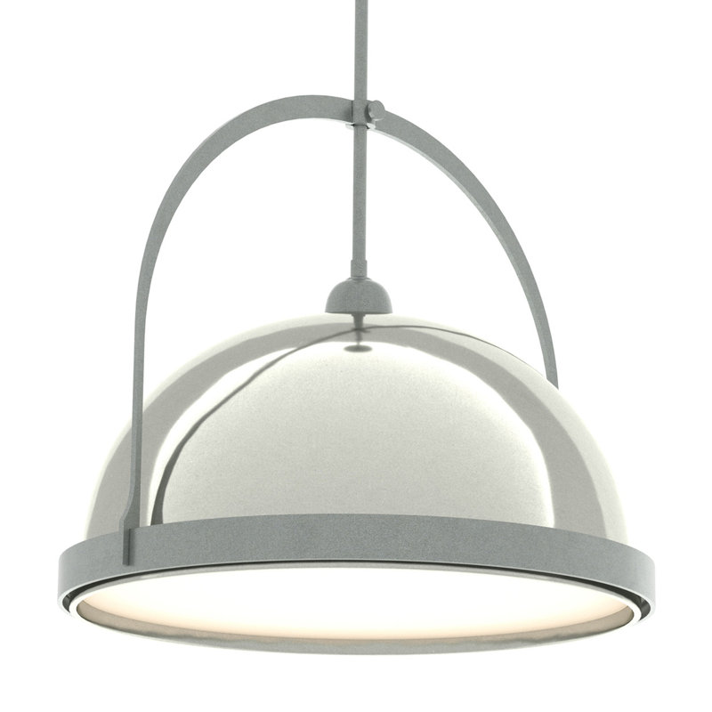 Atlas 1 - Light Single Dome Pendant, Vintage Platinum, Sterling, 22.3" - 67.3"