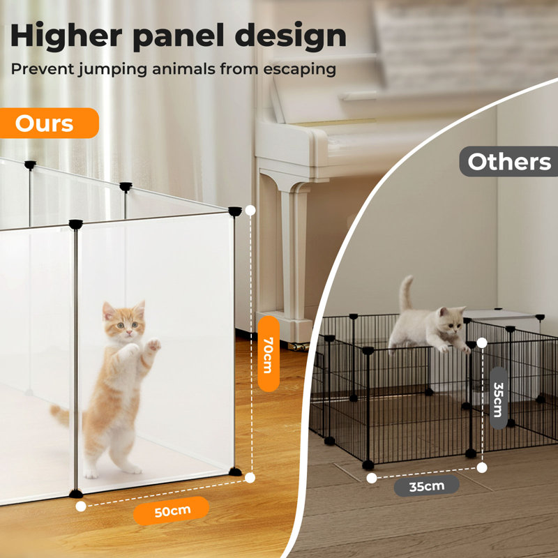 Large Small Animal Playpen DIY Pet Fence for Rabbit Hamster Puppy Guinea Pig Dog   