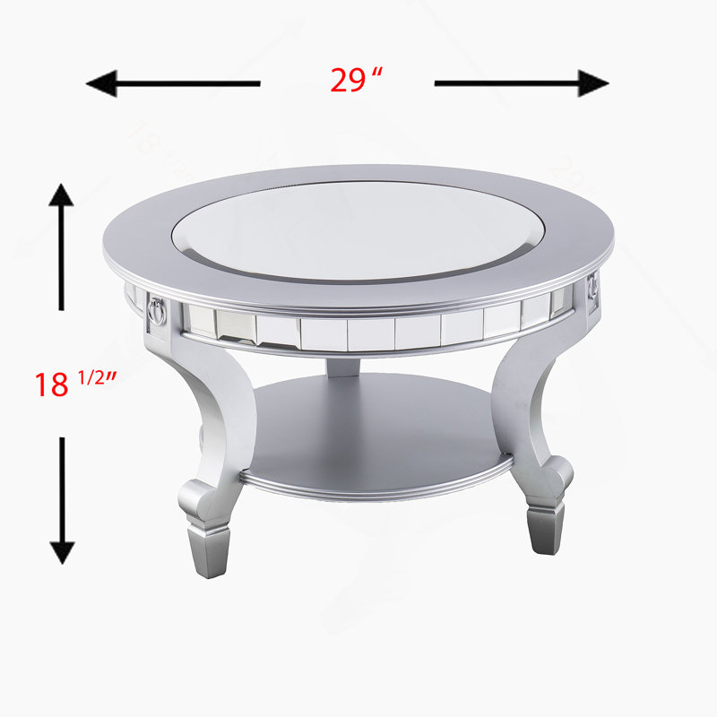 Table de cocktail en miroir