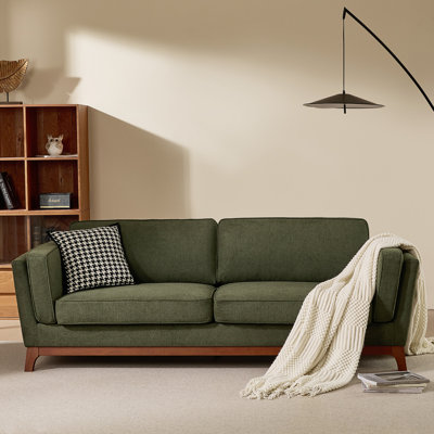 82" Upholstered Modern Square Arm Sofa