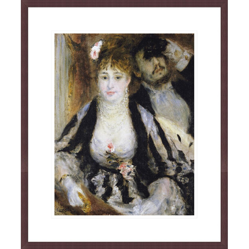 «The Theatre Box» (La Loge) par Pierre-Auguste Renoir, impression giclée encadrée, H 21,35 po x l 17,75 po