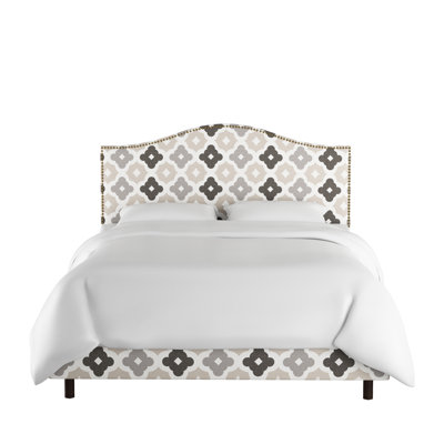 Upholstered Unfinished Scalloped Bed