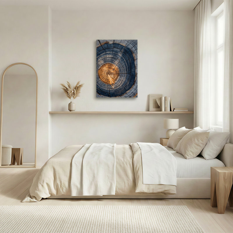 «Blue and Brown», H 24 po x l 18 po