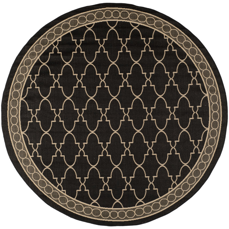 Carolino Performance Geometric Rug, Round 7'1