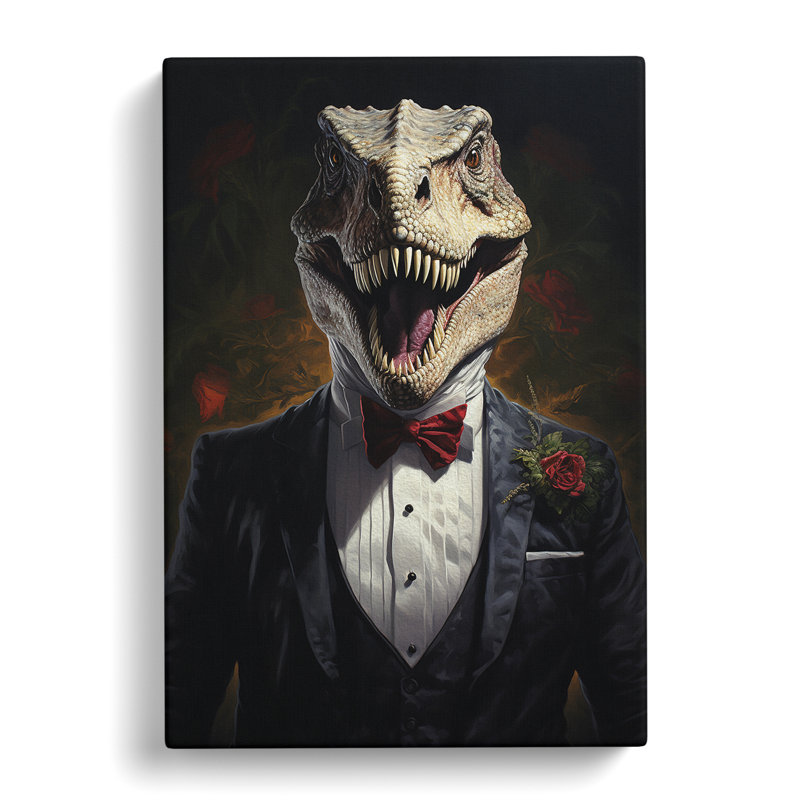 Tyrannosaurus Rex Gothic - Print, 60cm H x 40cm W x 3cm D