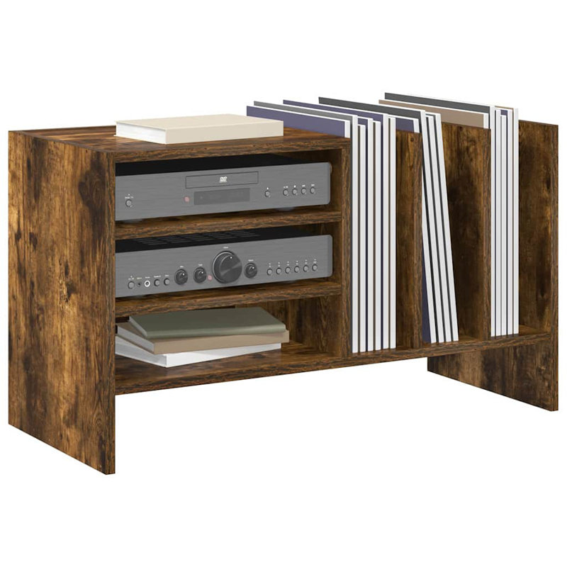 45cm H x 78.5cm W Bookcase, Smoked Oak