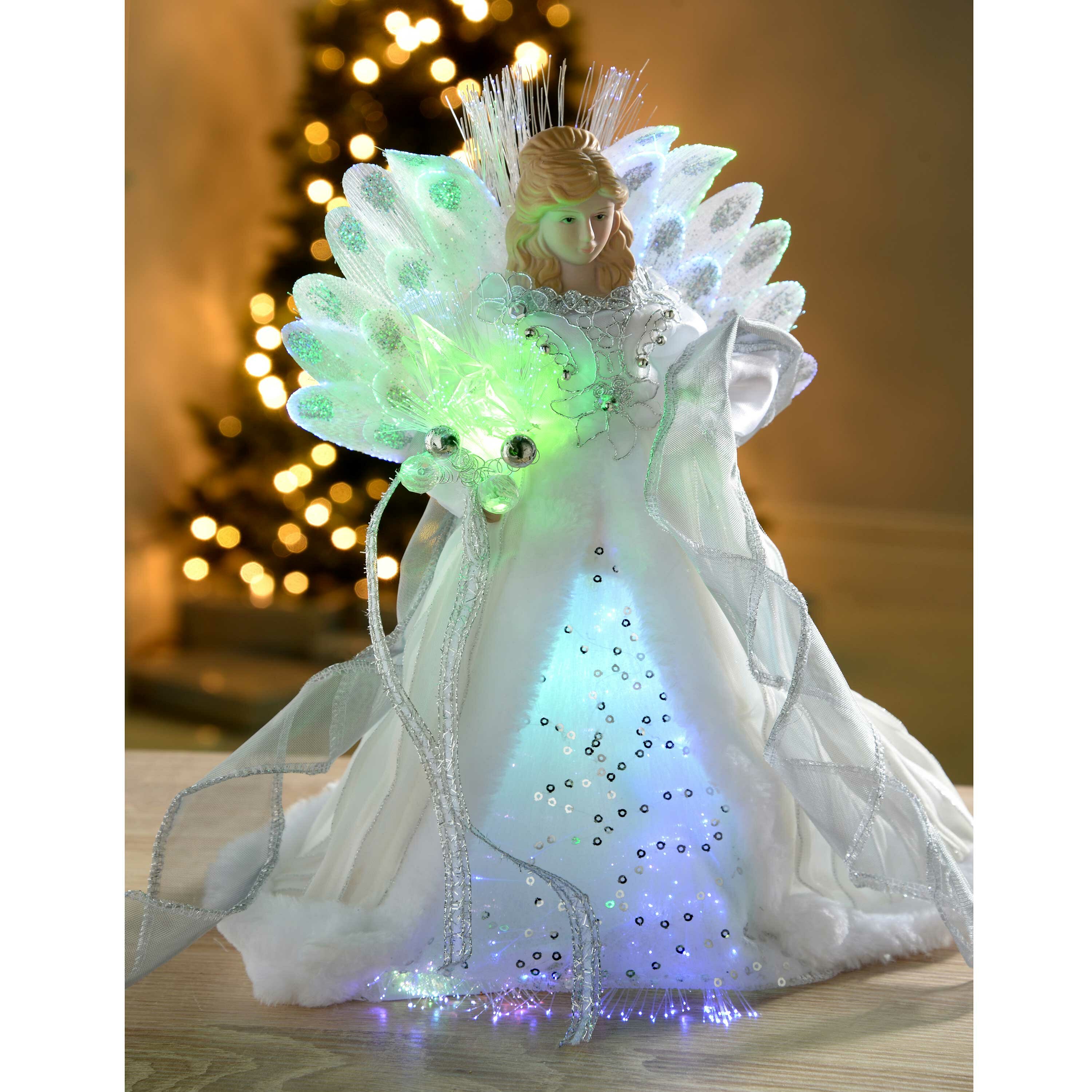 The Holiday Aisle® Fiber Optic Angel Figurine & Reviews