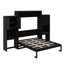 Grand lit escamotable avec bureau, coiffeuse et armoires-843645778