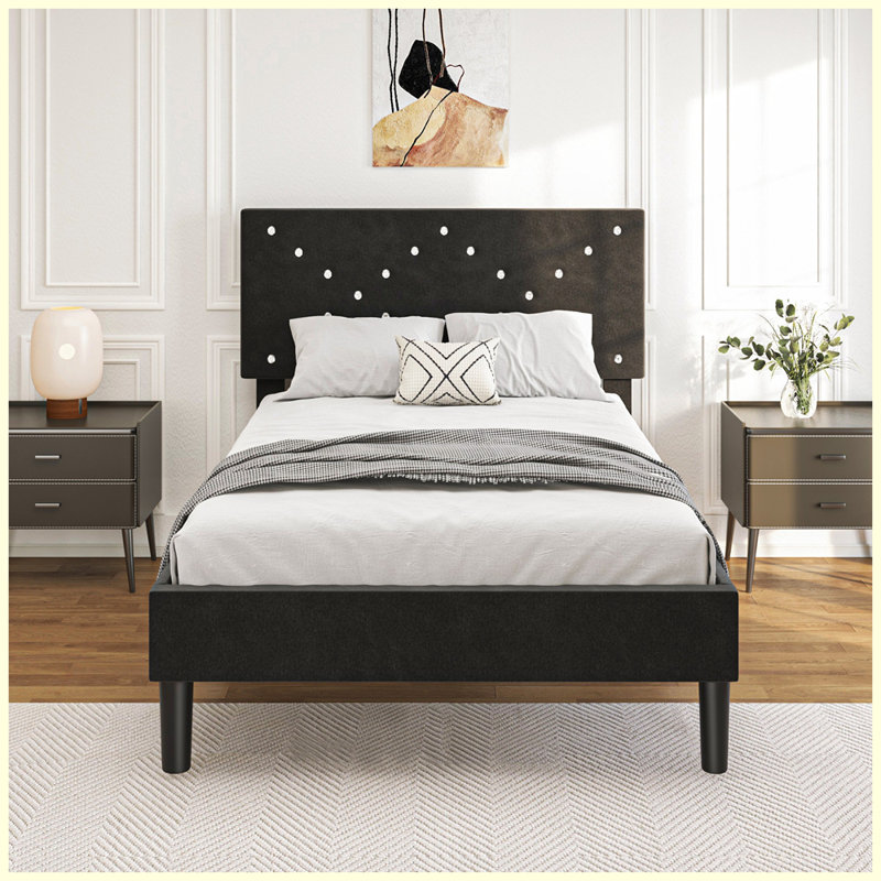 Lit plateforme tapissier