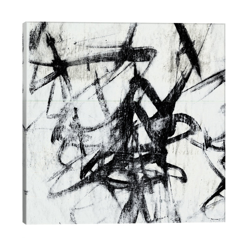 Monotype Scribble I by Jennifer Goldberger - Wrapped Canvas Print, 45.72 cm H x 45.72 cm W x 1.91 cm D