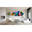 Art mural abstrait surdimensionné multicolore en miroir uniQstiQ US Made-71041843