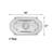 Blanco Rectangular Chandelier Ceiling Medallion-99929714