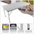 4Ft Rattan Folding Table For Indoor&Outdoor, Portable Foldable Table Rattan Plaited-1882749983