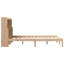 Bookcase Bed Without Mattress Double Solid Wood Pine-2127031735