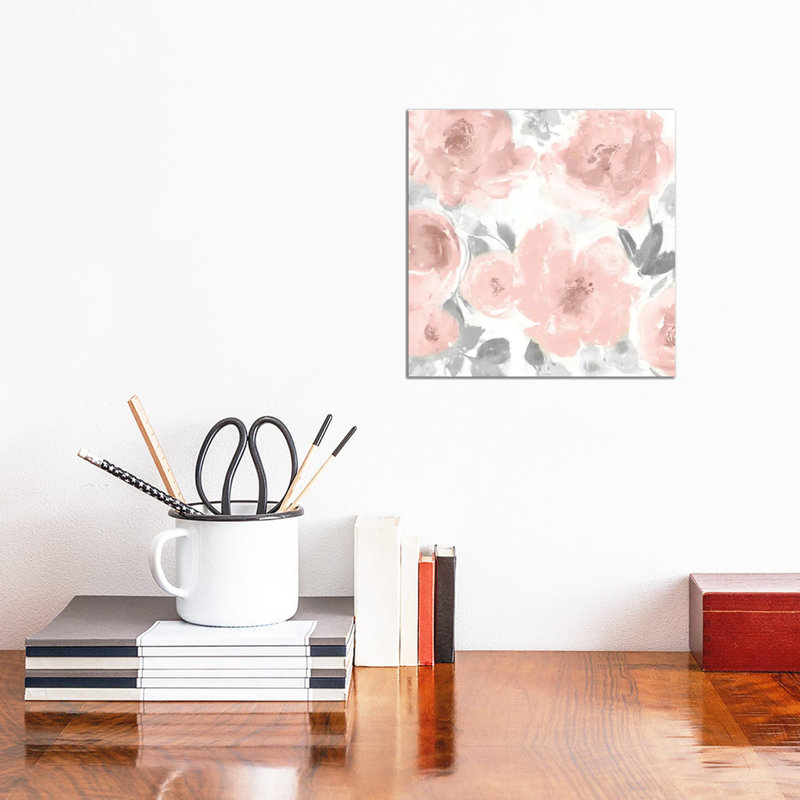 Springtime Pink Blush II by Kelsey Morris - Wrapped Canvas Painting, 30.48 cm H x 30.48 cm W