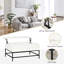 Table basse à plateau relevable avec compartiment de rangement caché