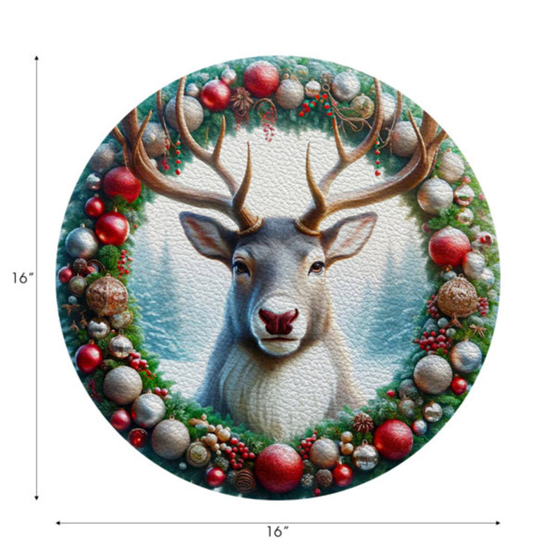 Vegan Leather Round Placemats