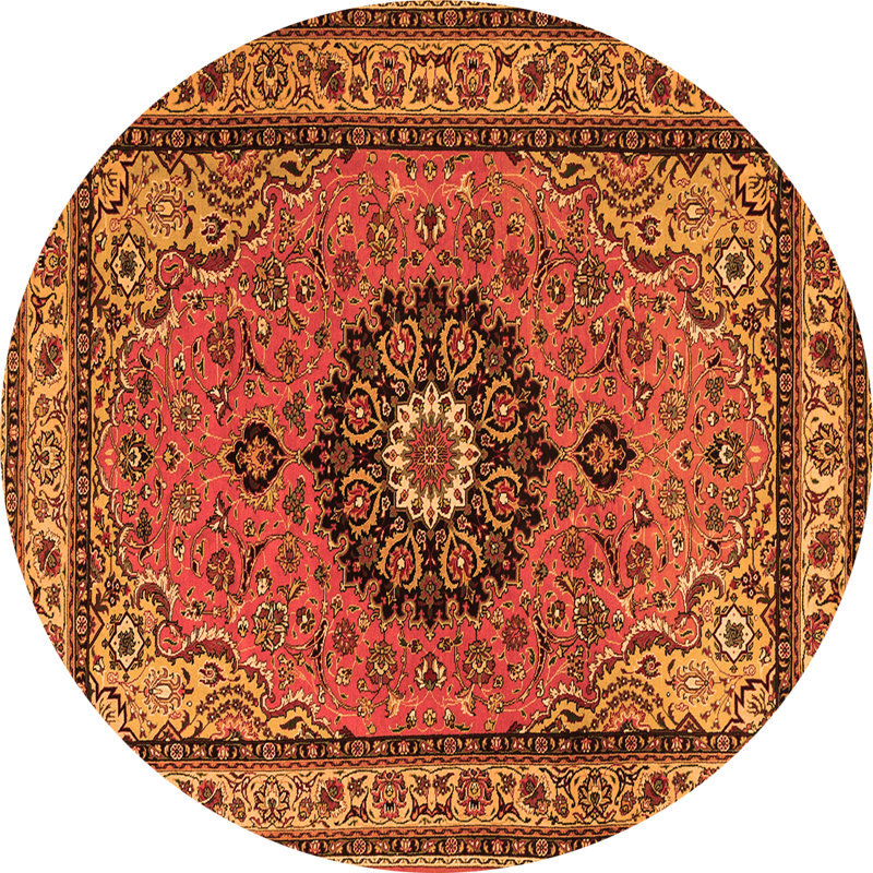 Nealla Performance Floral Indoor Rug, Round 5'