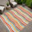 Machine Washable Indoor/Outdoor Micelotta ACN2333 Stripes Rug-948662065