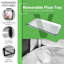 Tente de culture hydroponique 48 po x 24 po x 60 po Mylar avec fenêtre et plateau d'observation gris