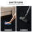 Solid Heathered Black Machine Washable Non-Slip Backing Area Rug-793089330