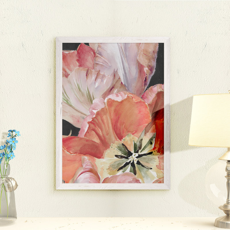 "pastel parrot tulipes i" par paul cezanne-reproduction d’art sur toile encadrée, H 32 po x l 44 po x 1,25 po