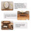 Coiffeuse 29,53 "en bois massif brun simple