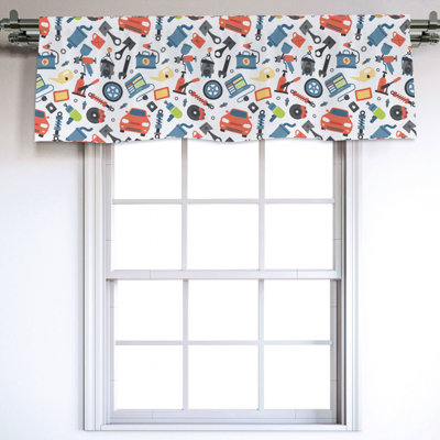 Sateen Ruffled Window Valance