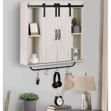 August Grove® Braffe Solid Wood Wall Bathroom Shelves & Reviews