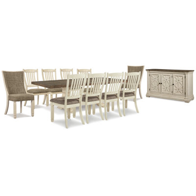 Bolanburg Dining Extension Table,10 Chairs and Server